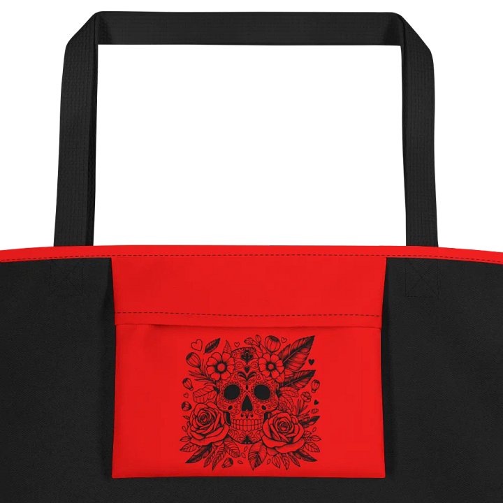 Floral Sugar Skull All-Over Tote Bag product image (2)