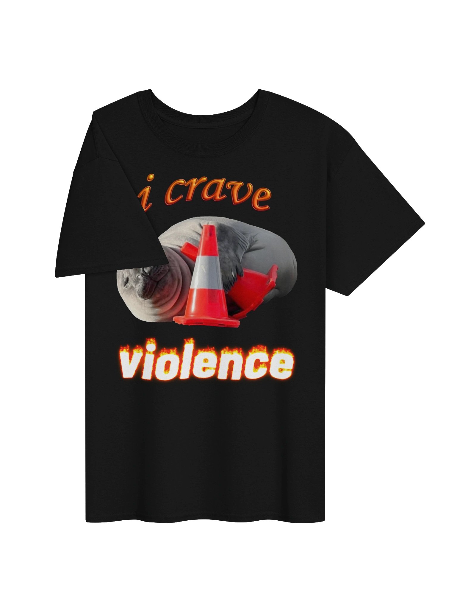 Neil The Seal - I Crave Violence T-shirt product image (3)