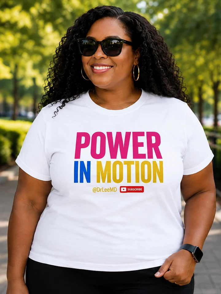 Power in Motion — White | Unisex T-Shirt product image (1)