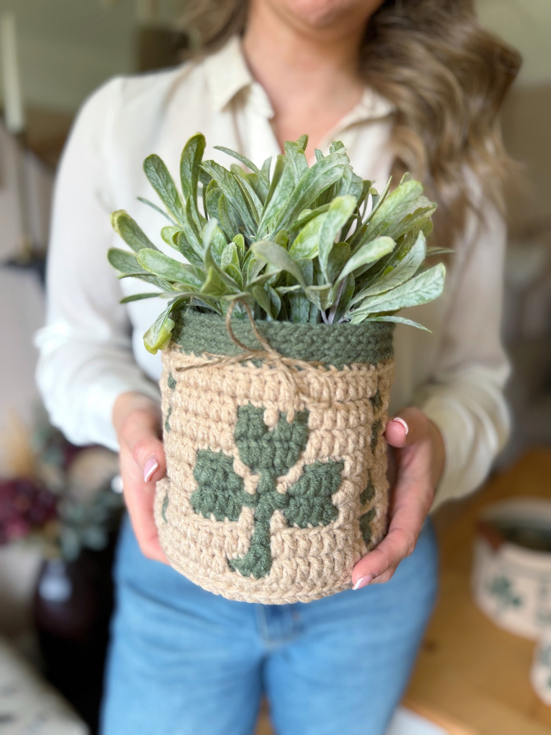 Shamrock Baskets Mosaic Crochet Pattern product image (12)
