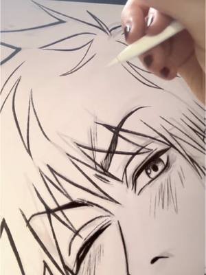 Lineart of Ichigo! #lineart #artprocess #animeart #animeartist #artoftheday #artistsoftiktok #ichigokurosaki #bleachanime 