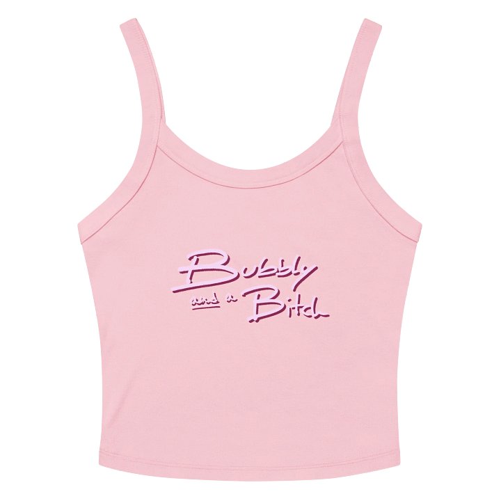 Bubbly and a B (pink shadow design) tank product image (2)