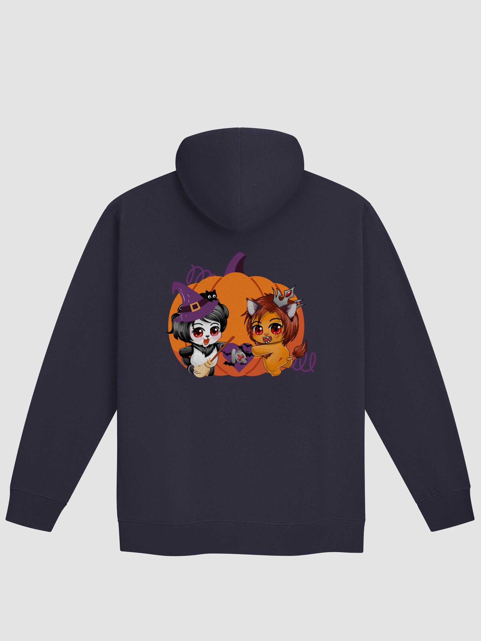 S&P Pumpkin & Heart Logo Hoodie with Zipper (Multiple colors) - Halloween 2026 product image (2)