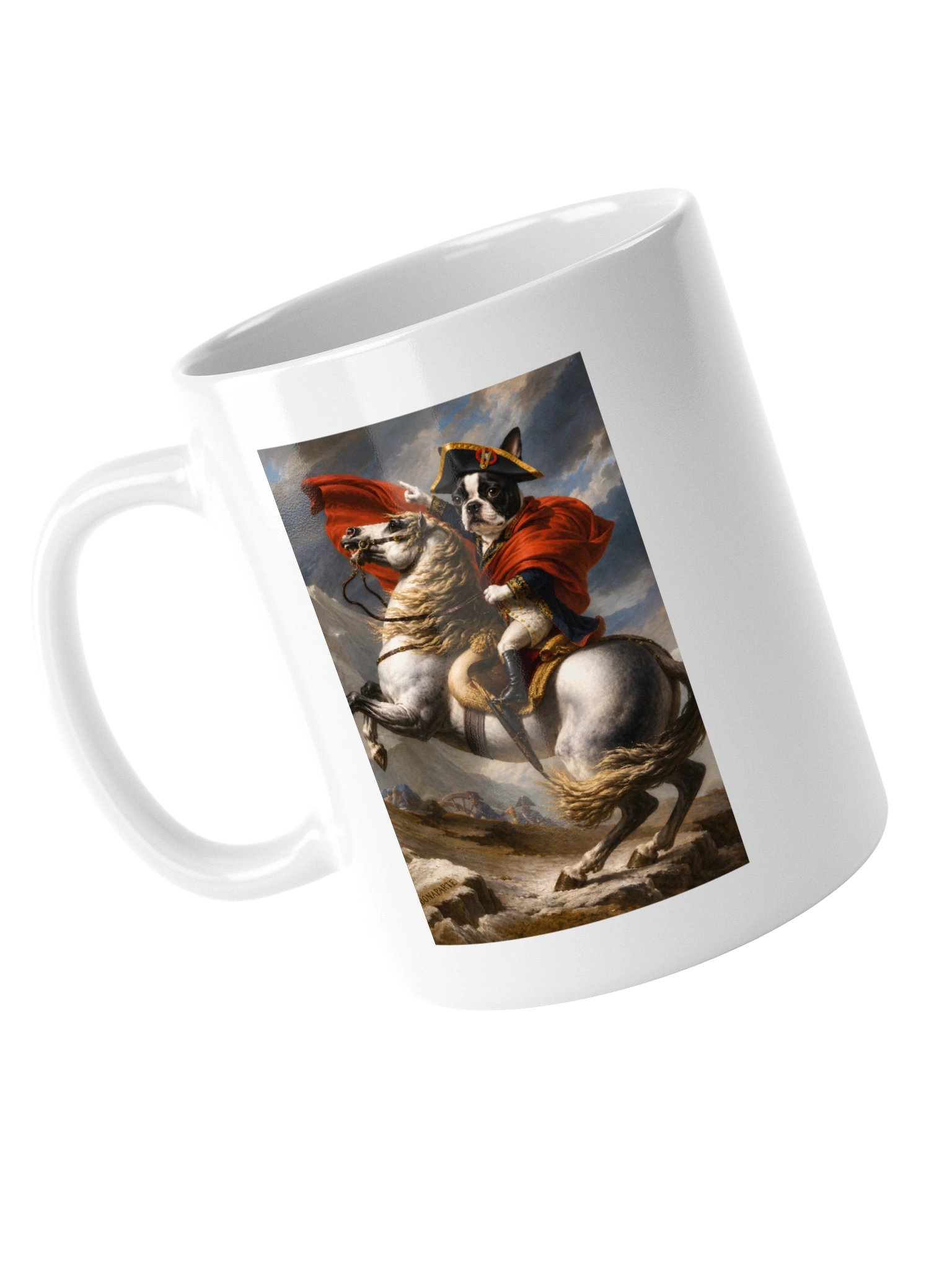 Boston Terrier Napoleon Crossing the Alps Mug product image (5)