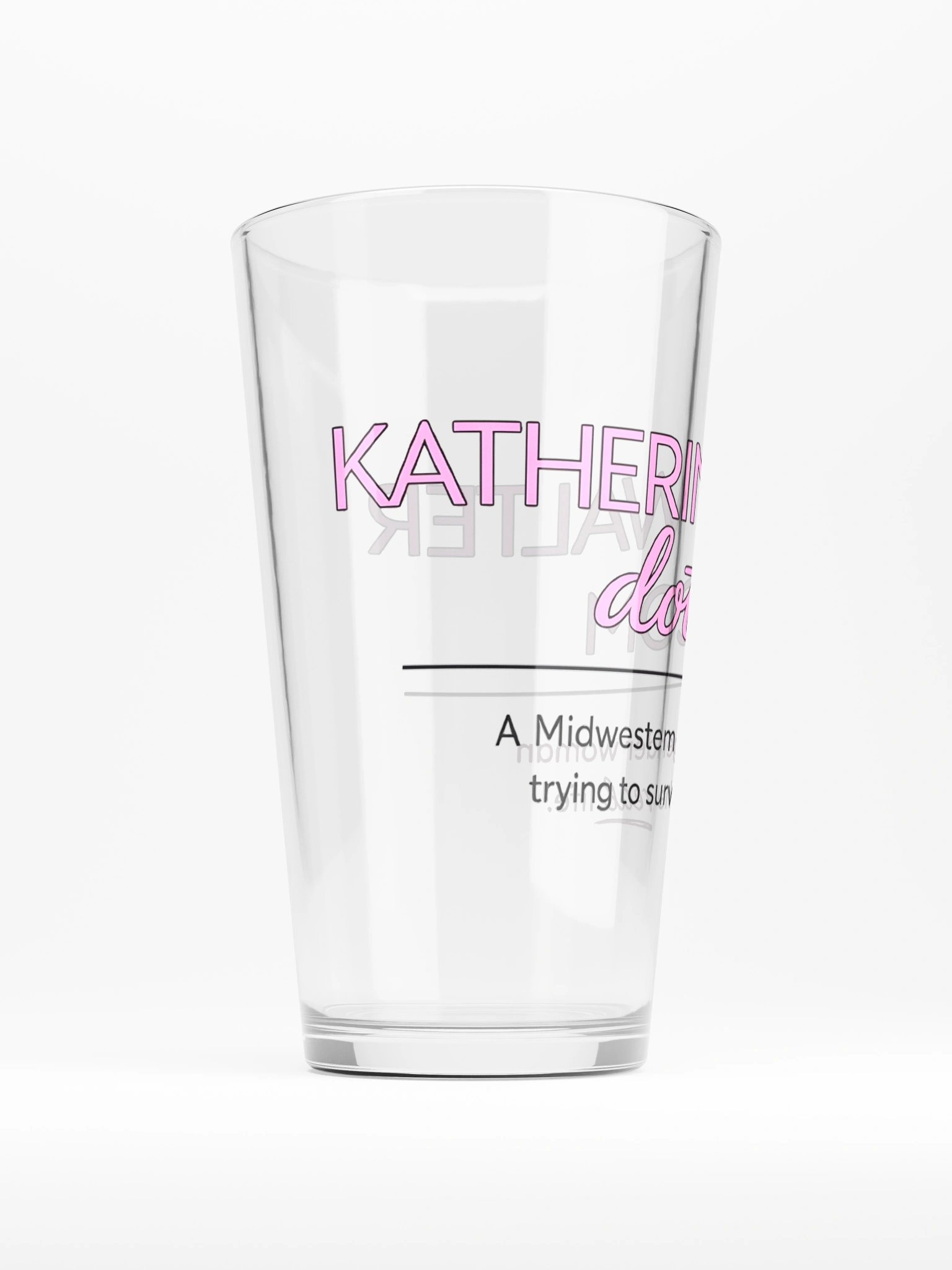 Katherine Walter dot Com Pint Glass product image (2)