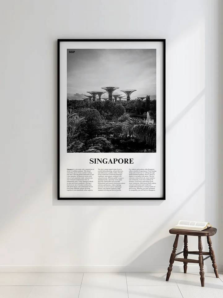 Singapore 03 Newspaper Poster | Framed product image (2)