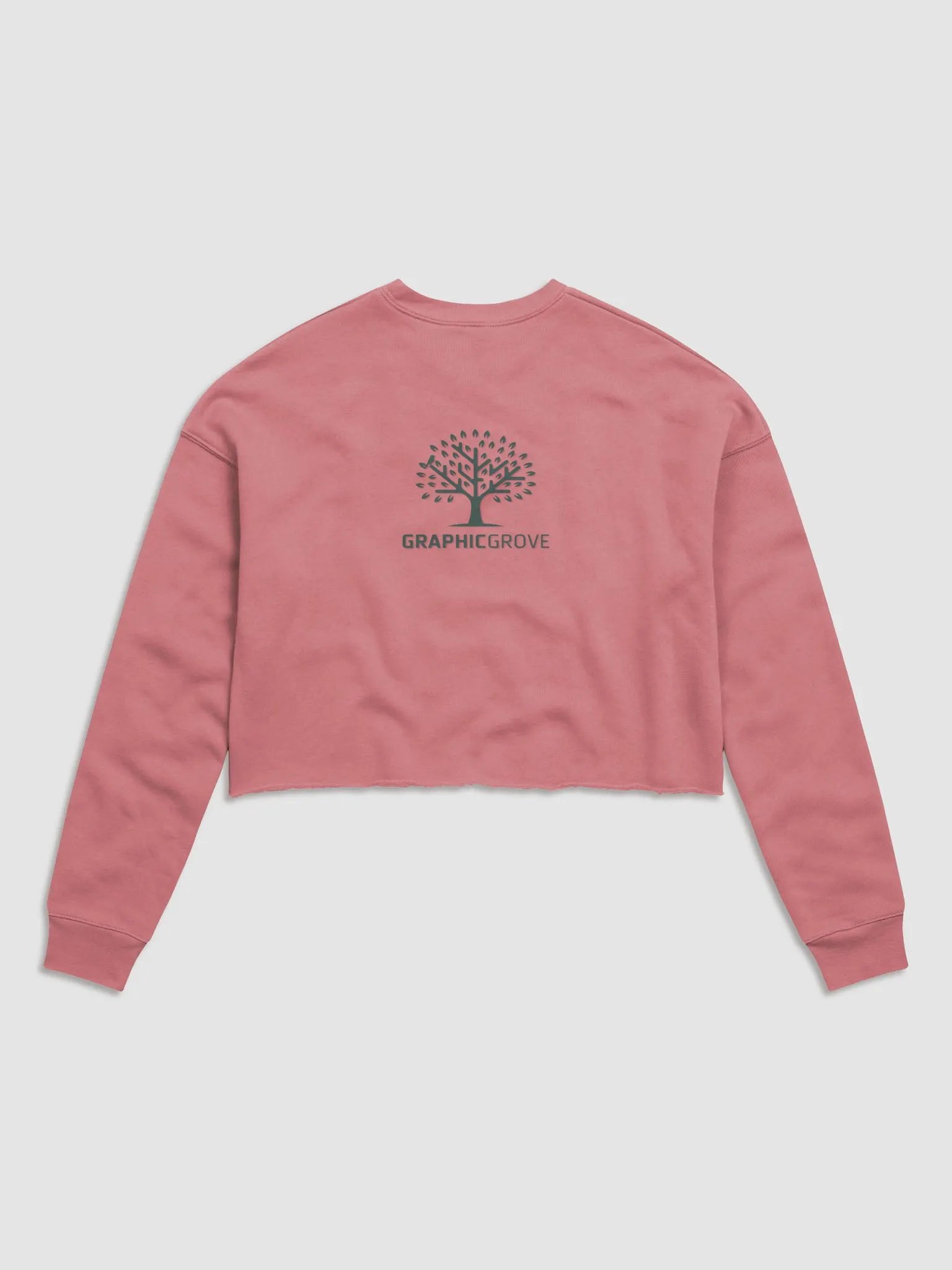 Graphic Grove Women's Fleece Crop Sweatshirt - Stylish Grove-Inspired Tree Design product image (3)