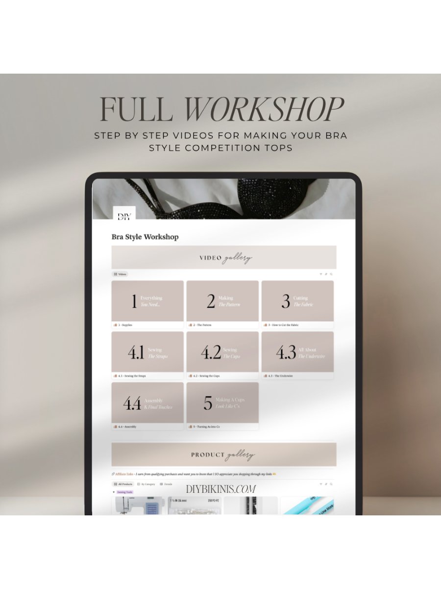How to make a Bra Style Competition Top Step by Step Workshop product image (2)