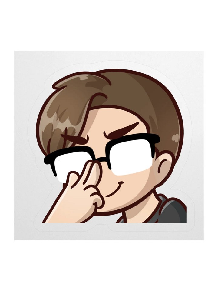 CrimsonStrife :Smirk: Emote Sticker product image (1)