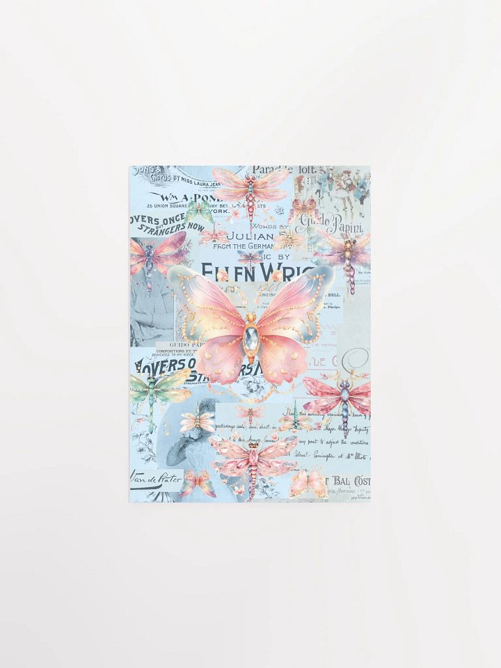 Blue Butterflies & Dragonflies Ephemera product image (3)