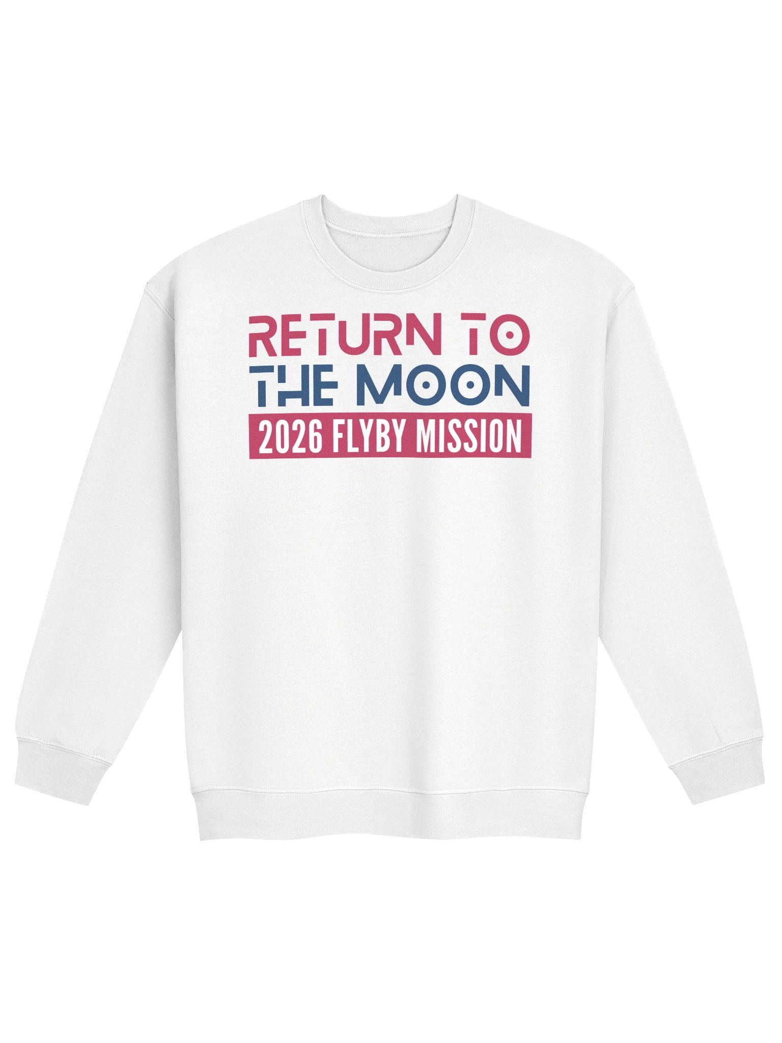 Mission to the Moon Sweatshirt April 1 2026, USA Space Program Crewneck, Red White and Blue Graphic product image (4)