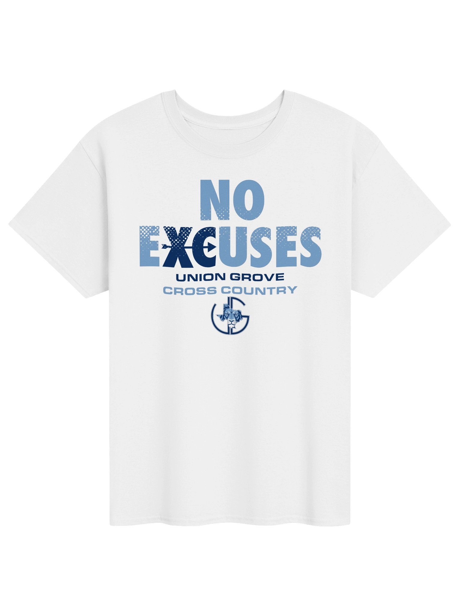 Union Grove No Excuses T-Shirt | White product image (1)