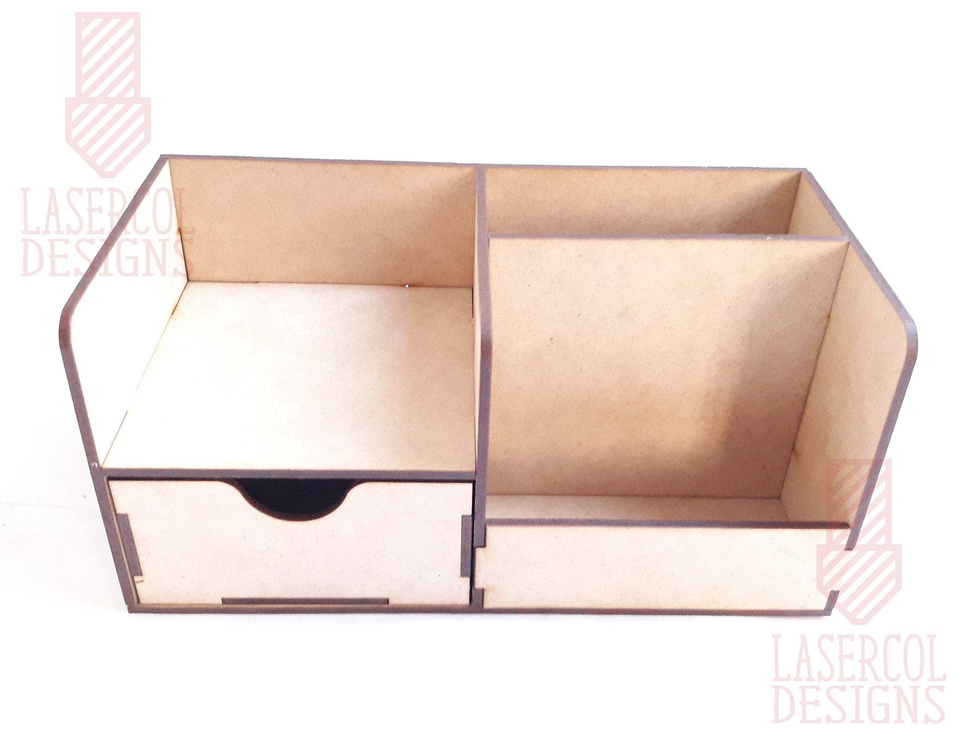 Desk Organizer with drawer - Laser Cut Files product image (6)