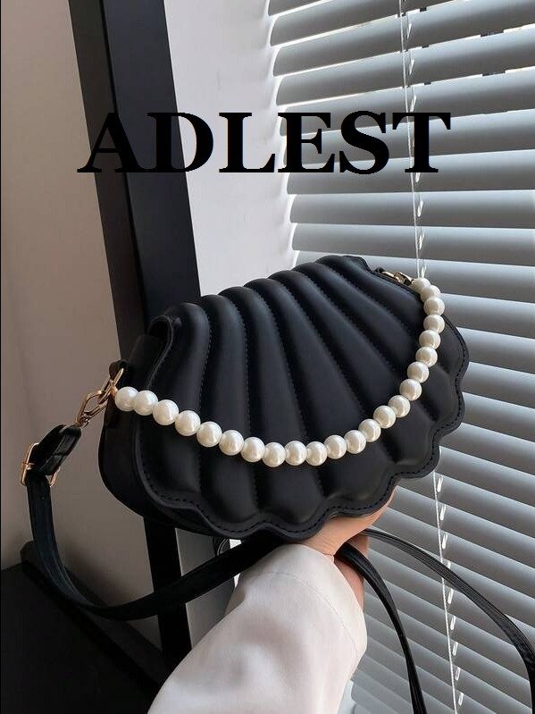 ADLEST Luxury Seashell Pearl Crossbody Bag - Elegant Faux Pearl Shell Evening Purse for Weddings, Parties & Formal Dinners product image (1)