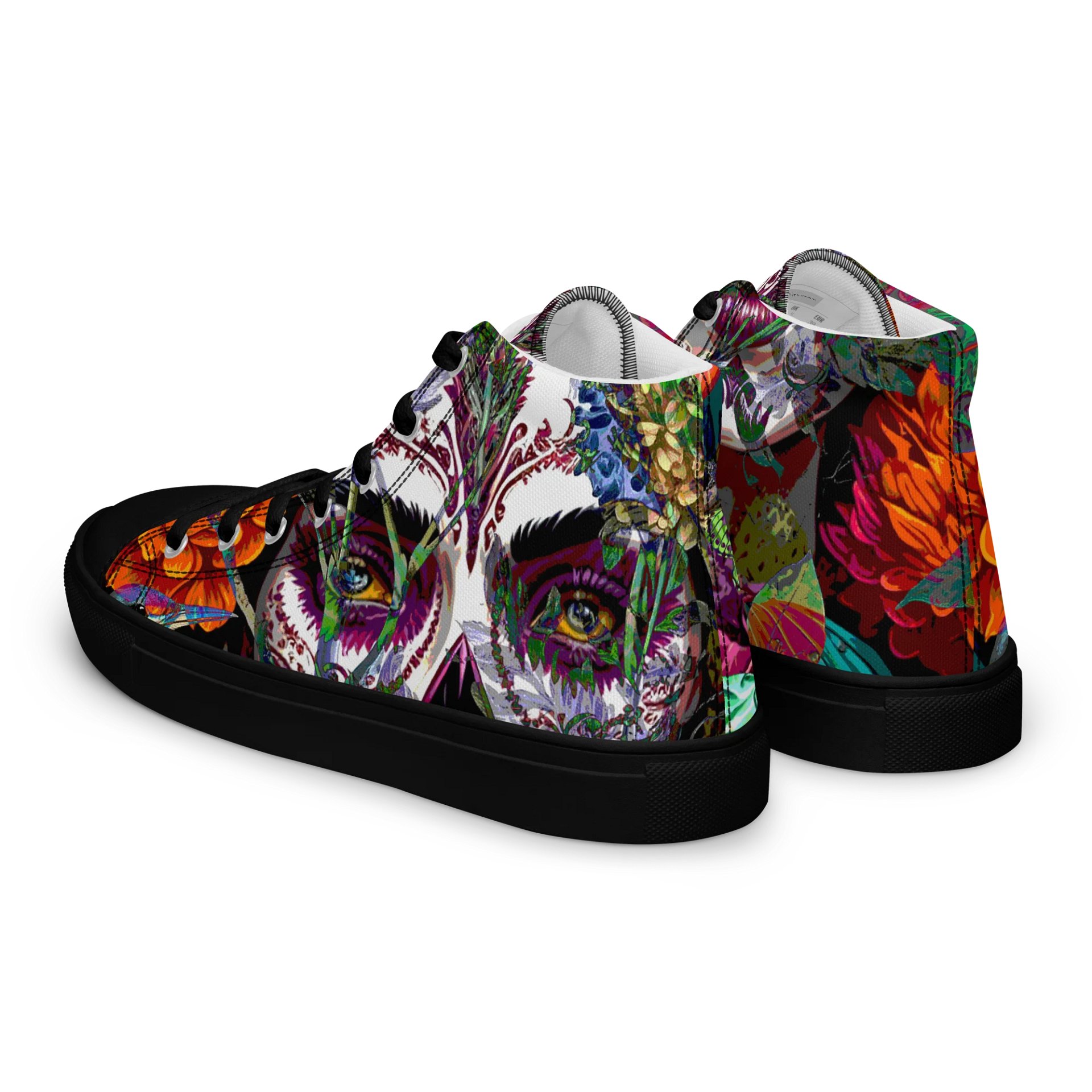 Sugar Skull Men's High Top Canvas Shoes product image (8)