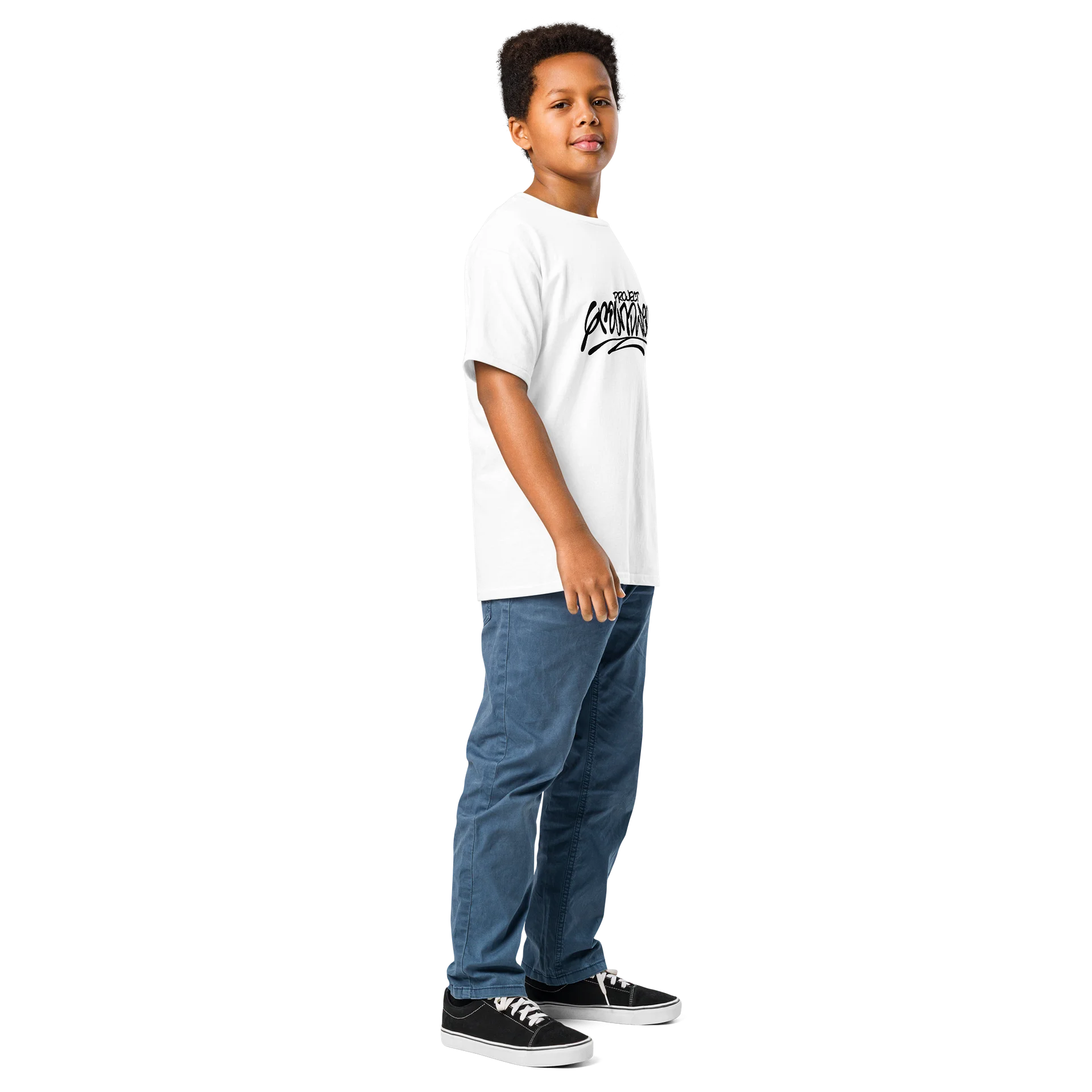 Project Groundwerk Classic Logo Youth Classic White Tee product image (4)