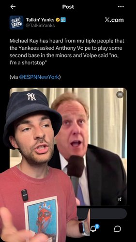 Anthony Volpe won’t move off SS…. Get him outta here! #anthonyvolpe #volpe #yankees #nyy #yankeesfan
