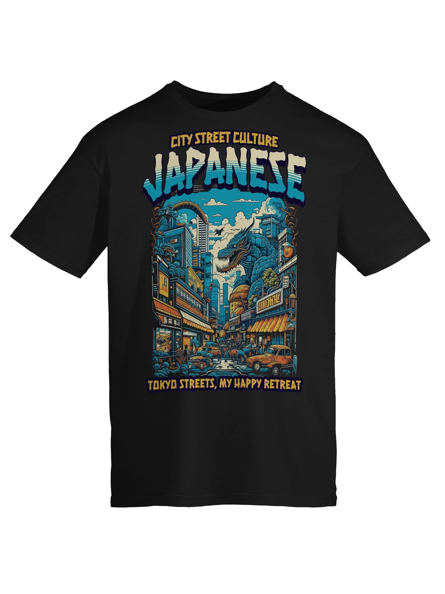 Tokyo Streets Dragon Retreat T-Shirt - Gildan Softstyle product image (6)