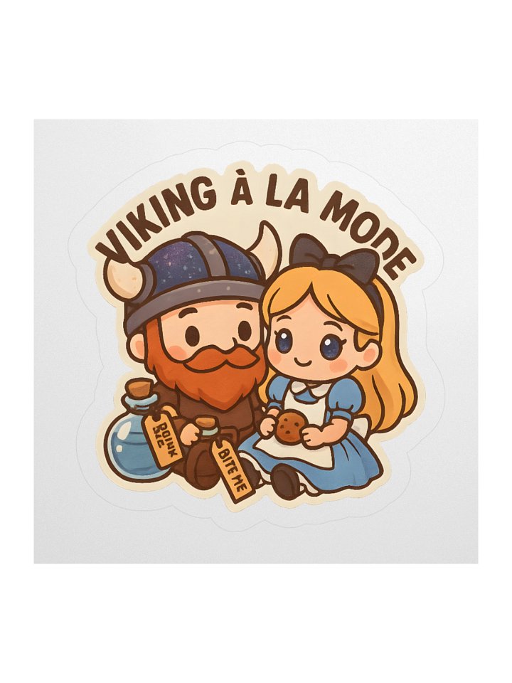 Viking à la Mode: Alice in Wonderland Kiss Cut Sticker product image (2)