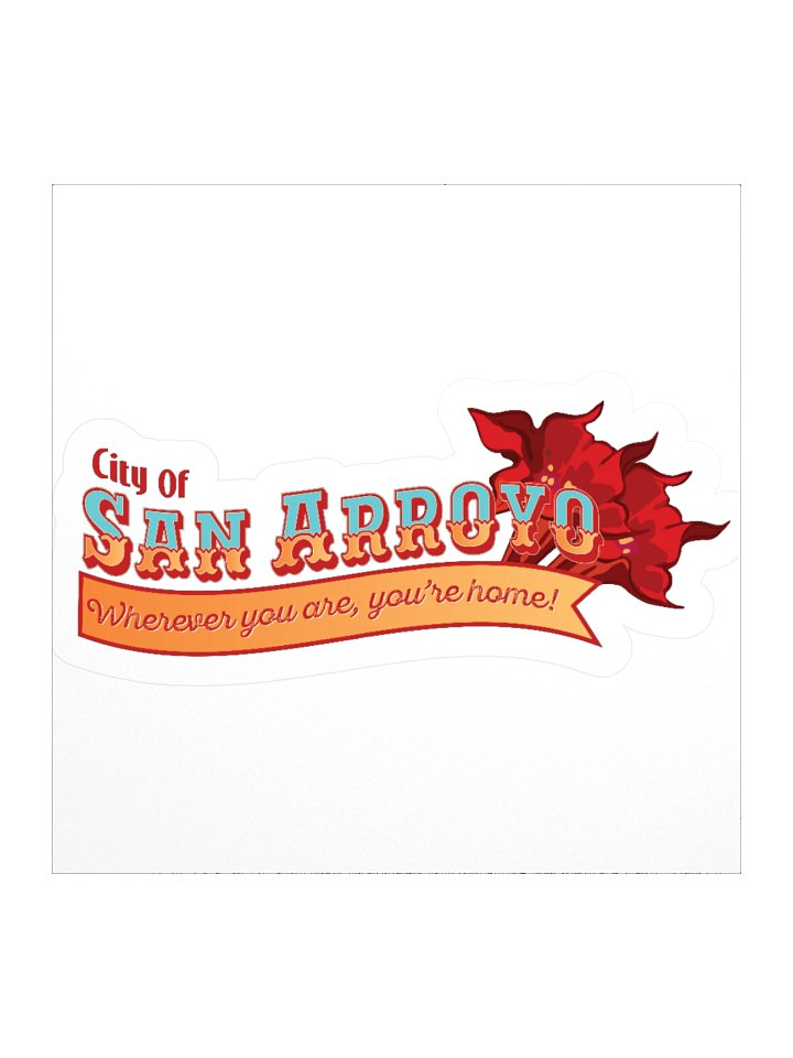 City of San Arroyo 70s-style City Logo Sticker product image (2)