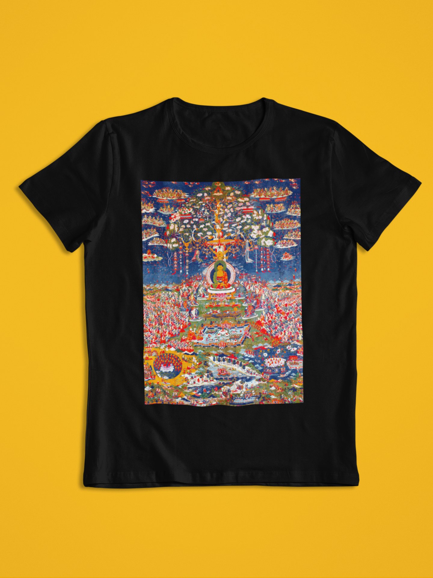 Amitabha Buddha Traditional Thangka Art T-Shirt product image (1)