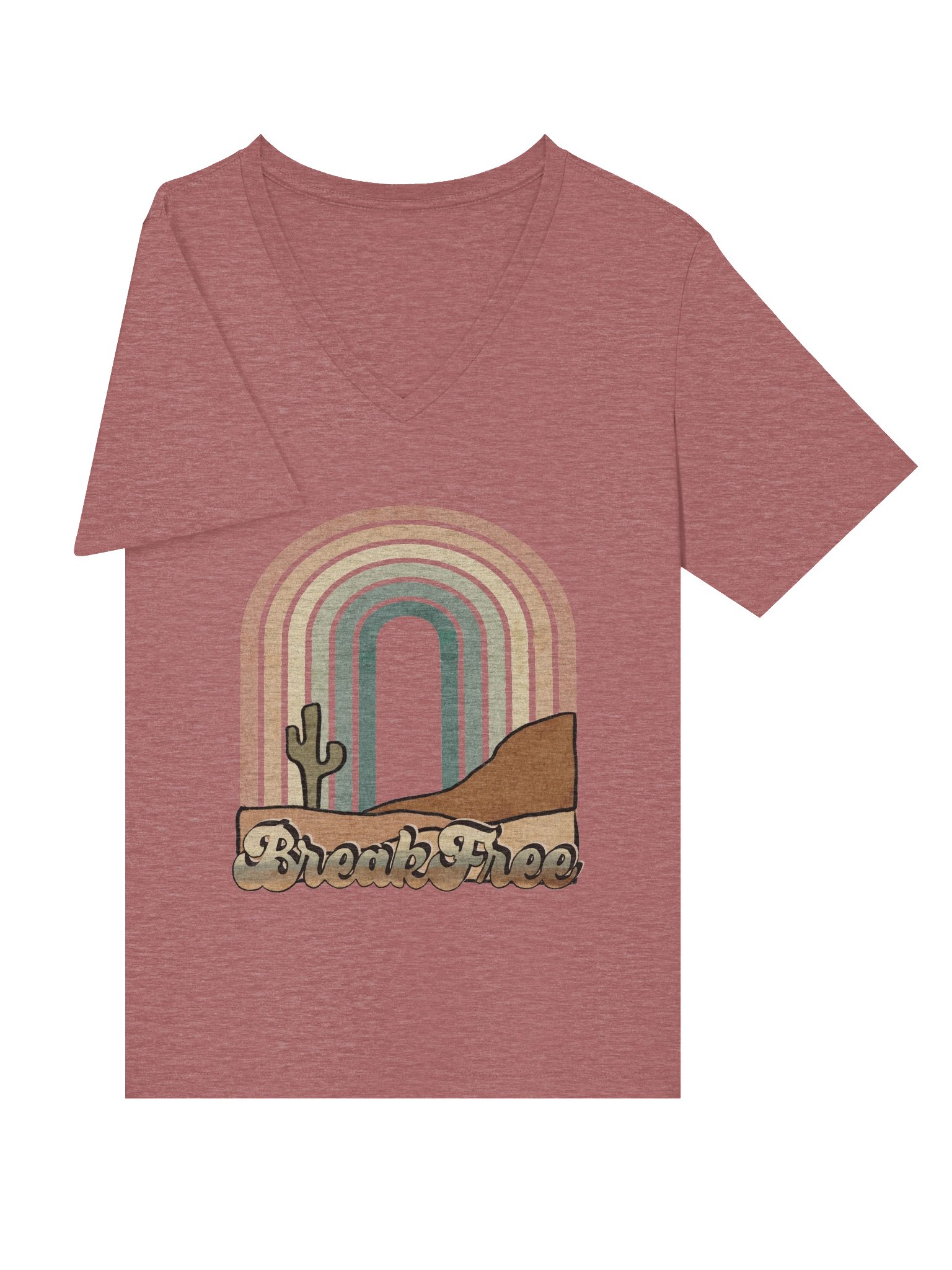 Women's Relaxed V-Neck T-Shirt - Break Free product image (19)