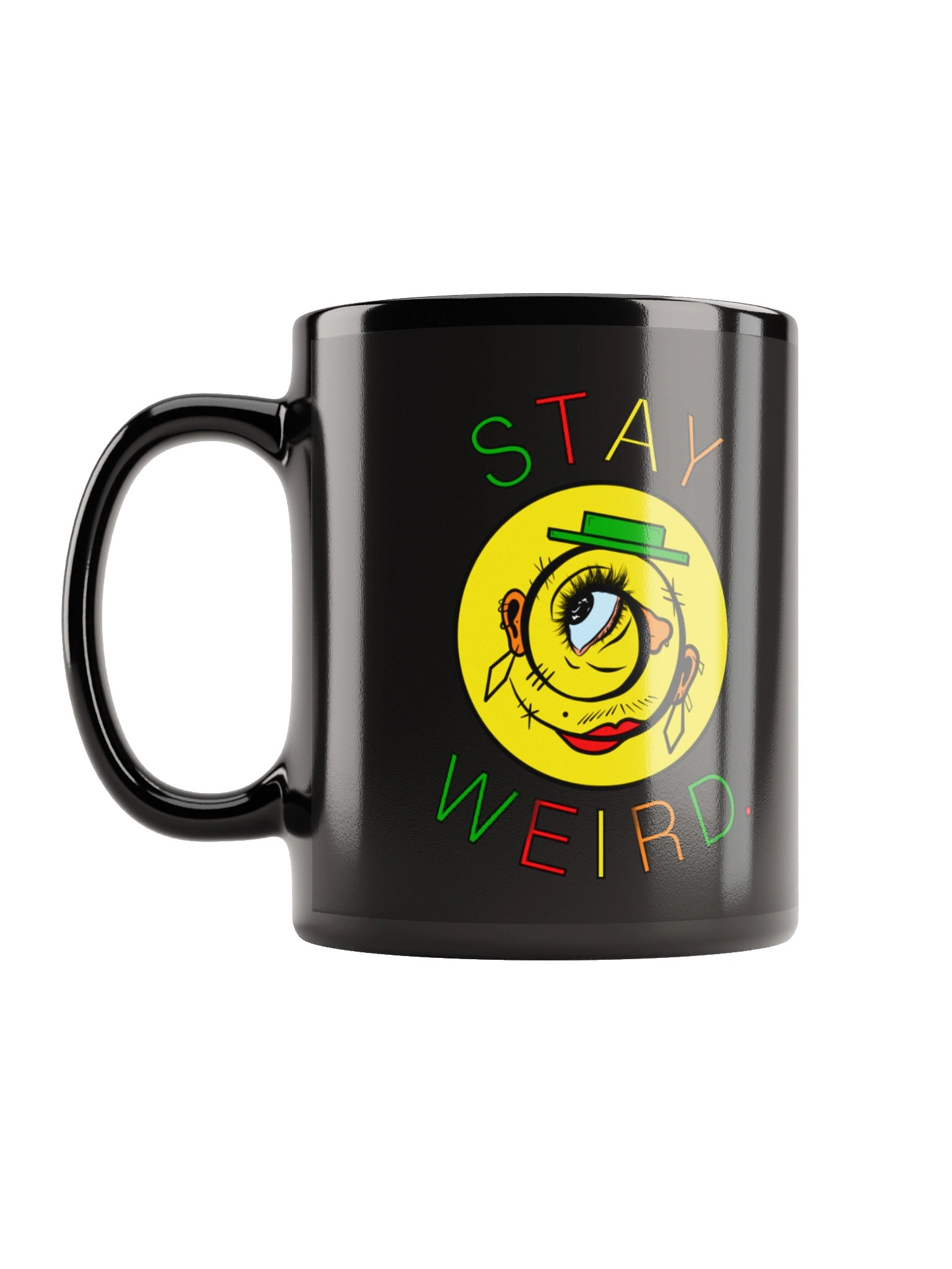 Stay Weird Black Mug product image (12)