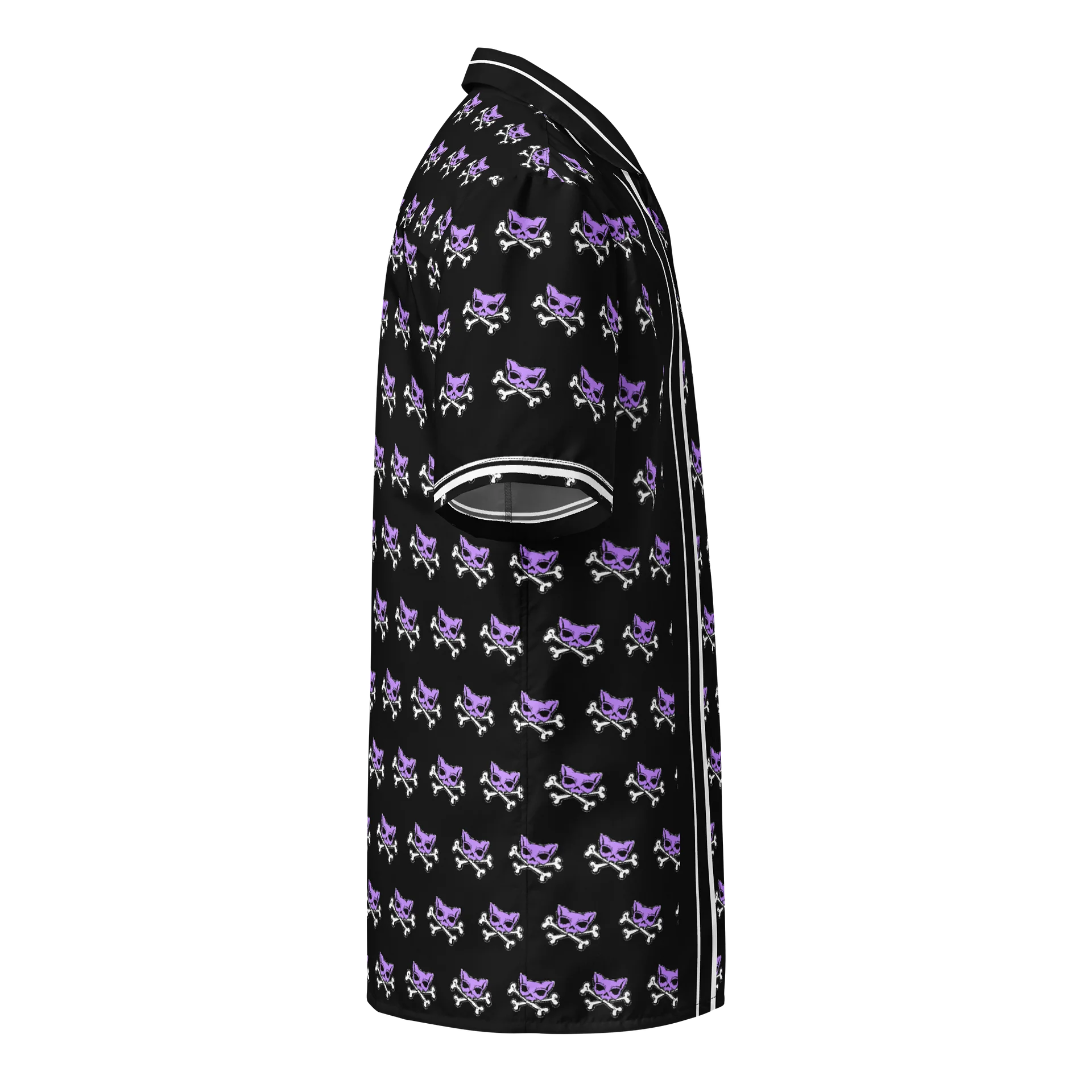 Purple and Blaque Katskull Bowlng Shirt product image (4)