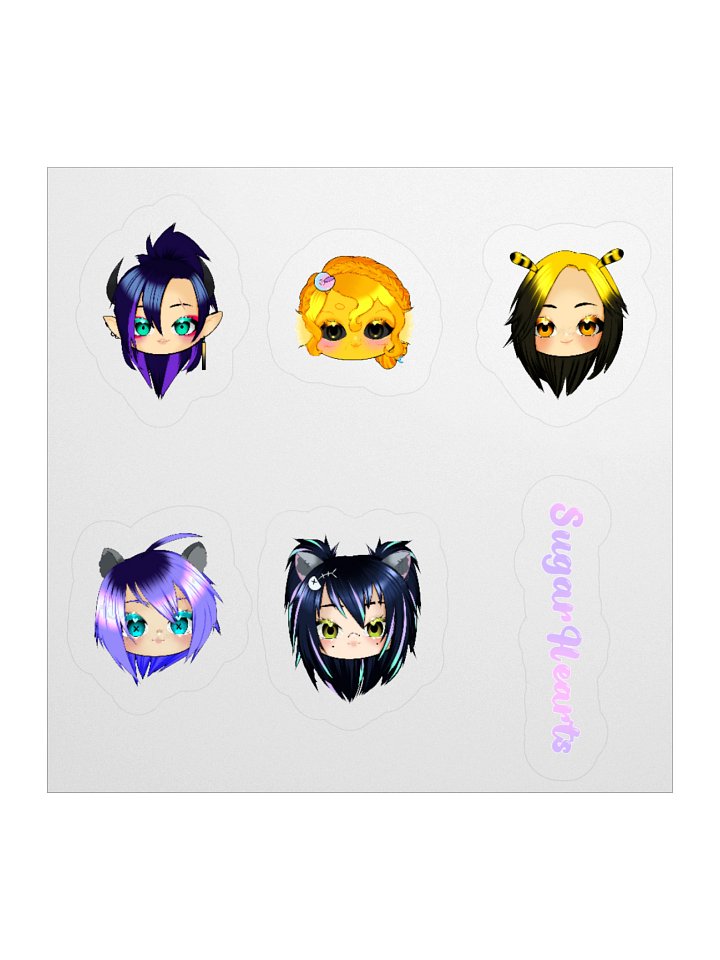 Sugar Hearts Sticker Sheet product image (3)