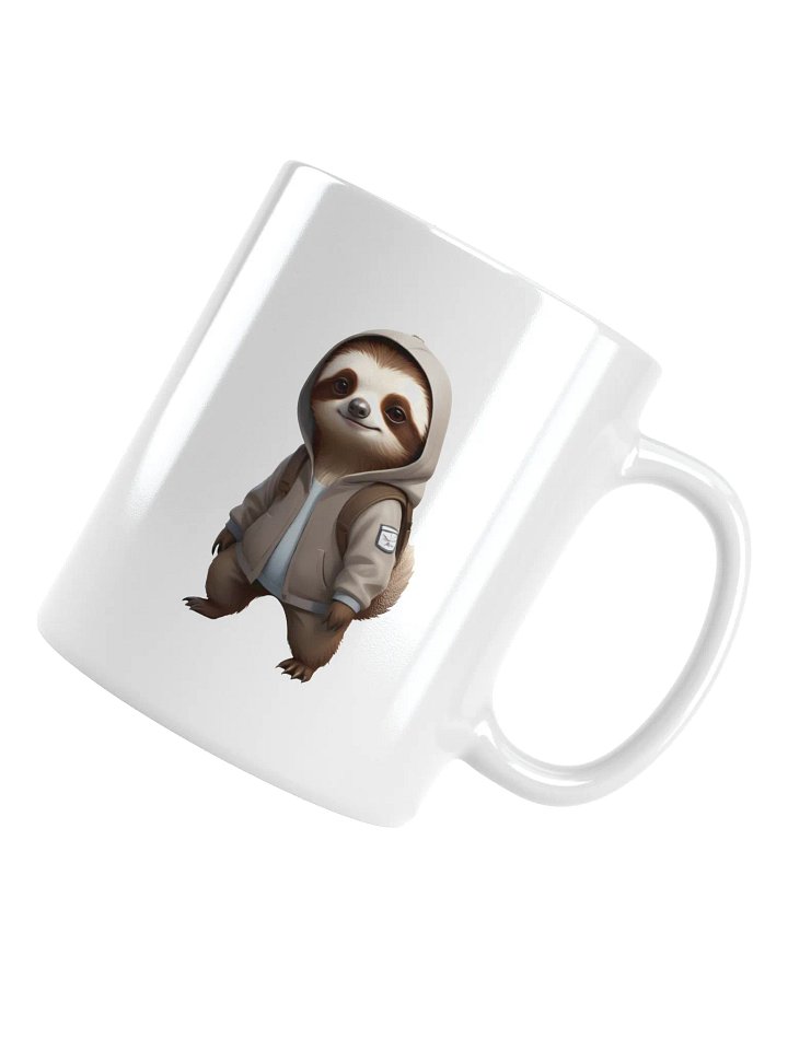 Cool Cartoon Sloth White Mug product image (1)