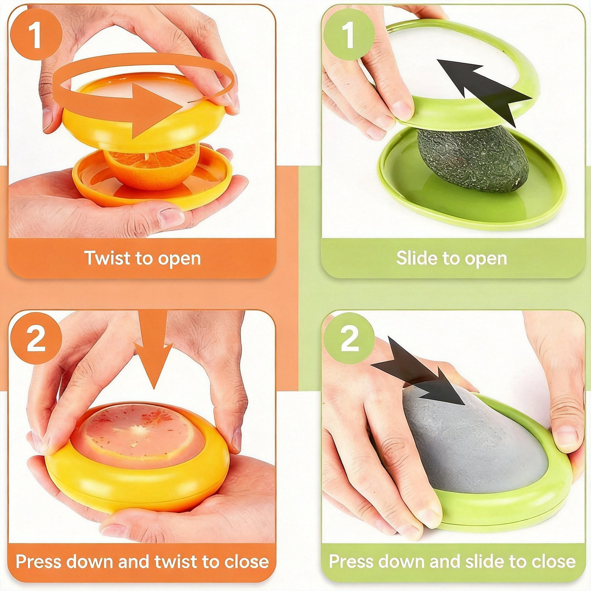 Eco-Friendly Silicone Fruit & Vegetable Storage Containers product image (6)