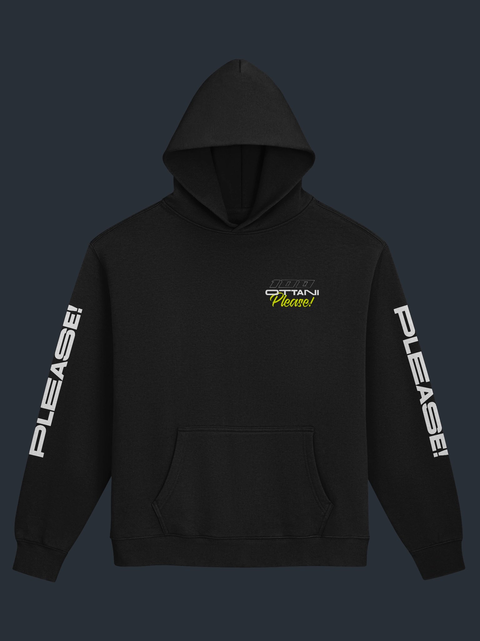 100 Ottani Please!™ Premium Oversized Racing Streetwear Hoodie | Steel Horizon Edition product image (3)