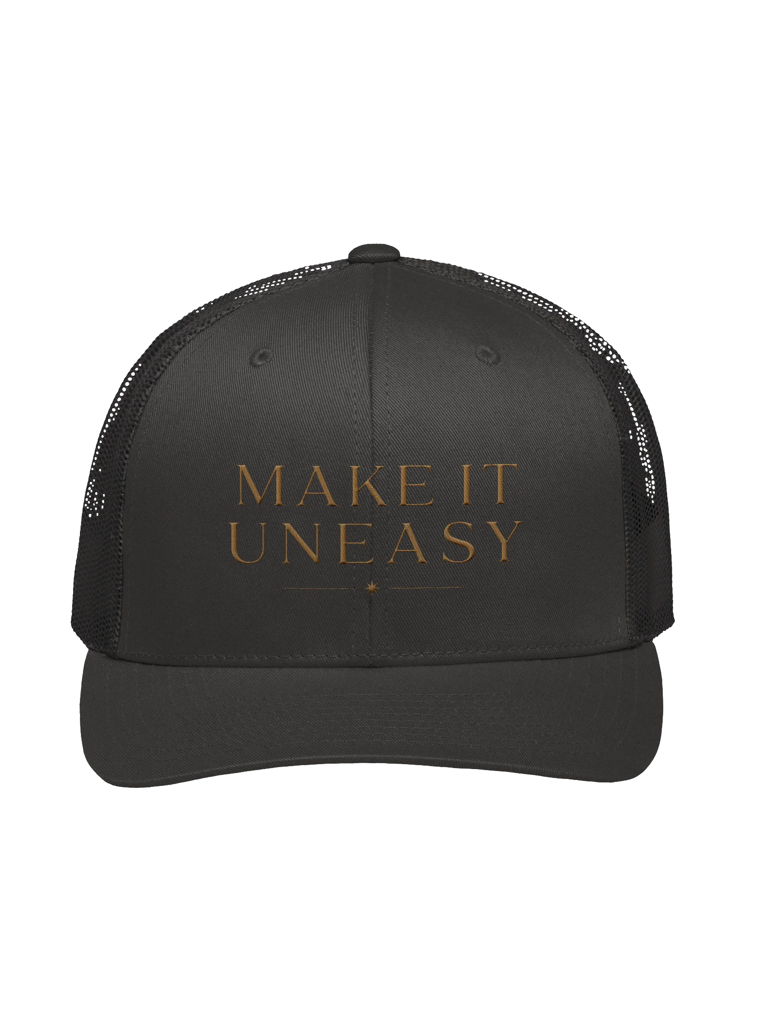 Uneasy charcoal retro trucker product image (1)