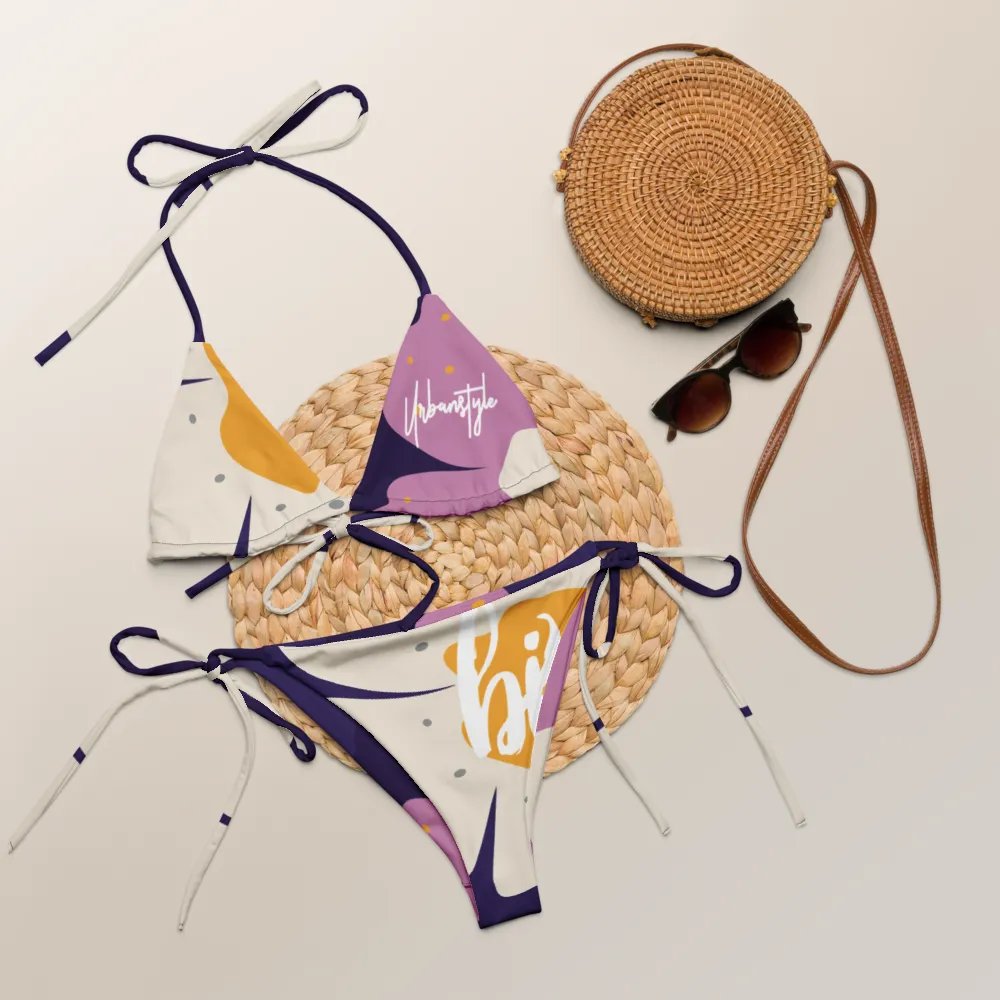Floral Fusion bi logo String Bikini Set product image (7)