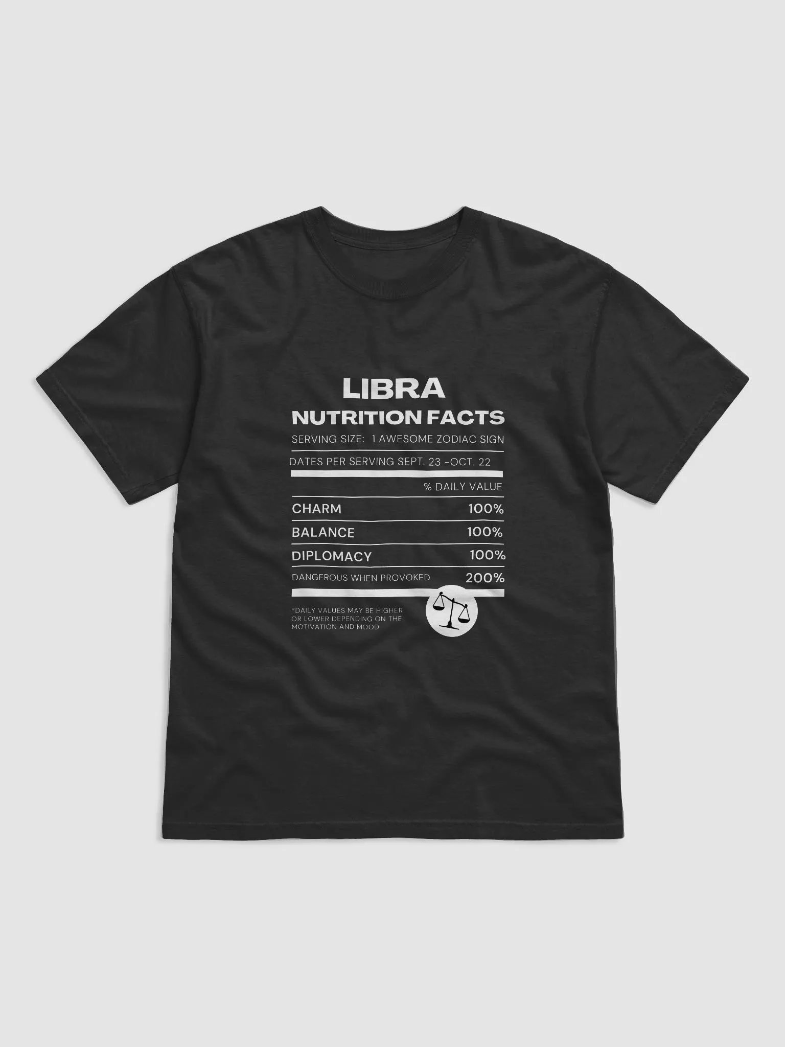 Libra Nutrition Facts Tee product image (2)