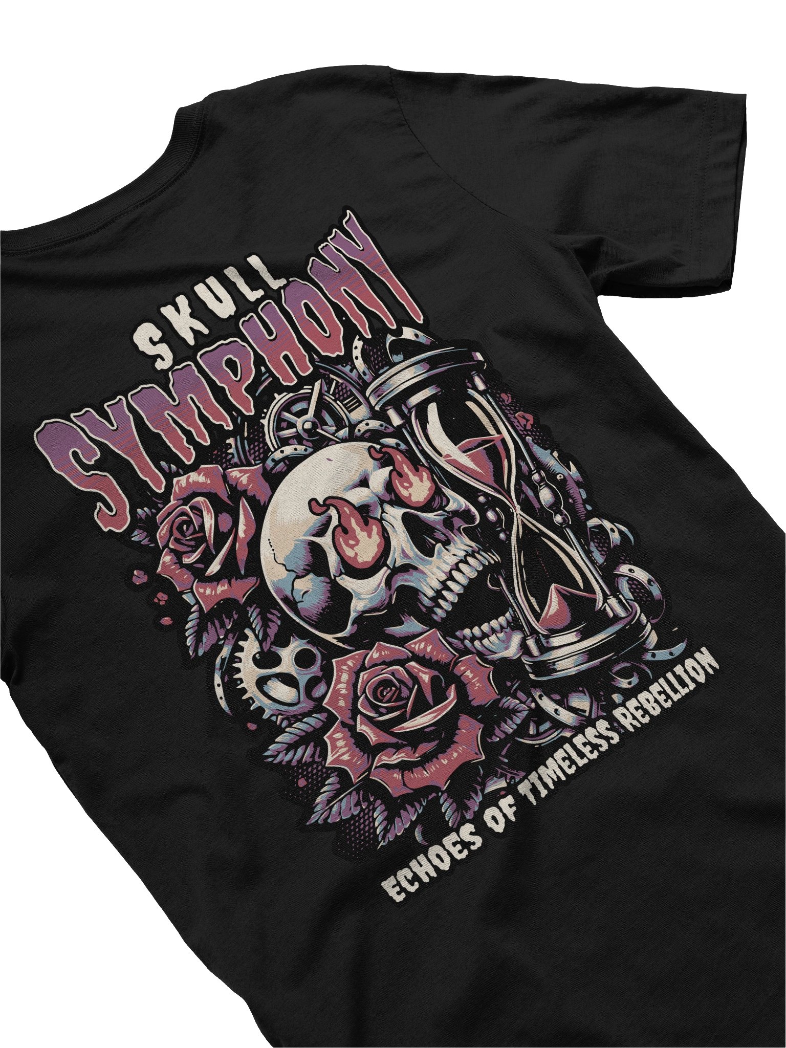 Comfortable and Stylish: The Skull Symphony Graphic Tee product image (4)