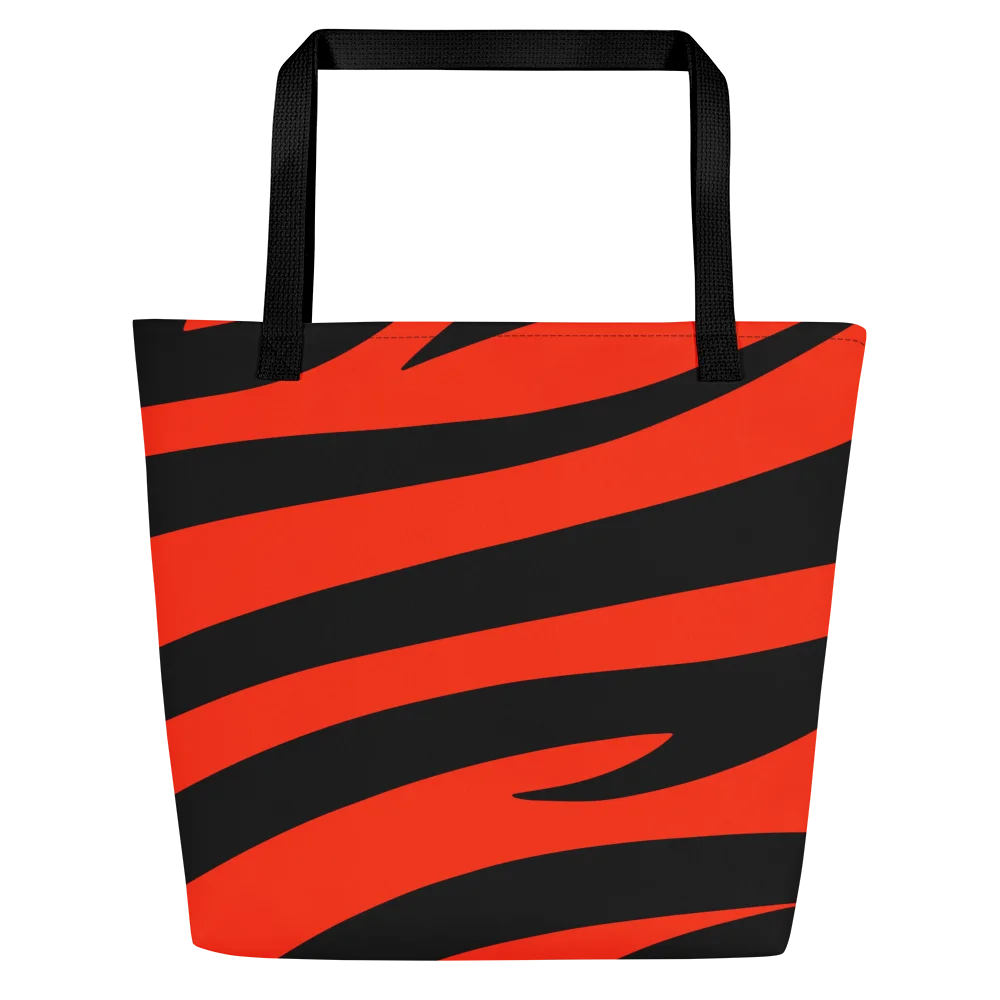 Tiger Print Tote Bag – Orange Black product image (3)