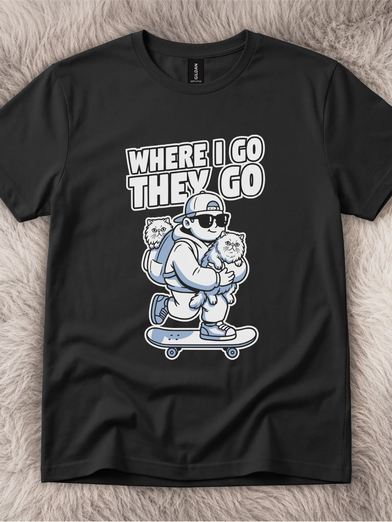Where I Go They Go Persian Cat Shirt product image (1)
