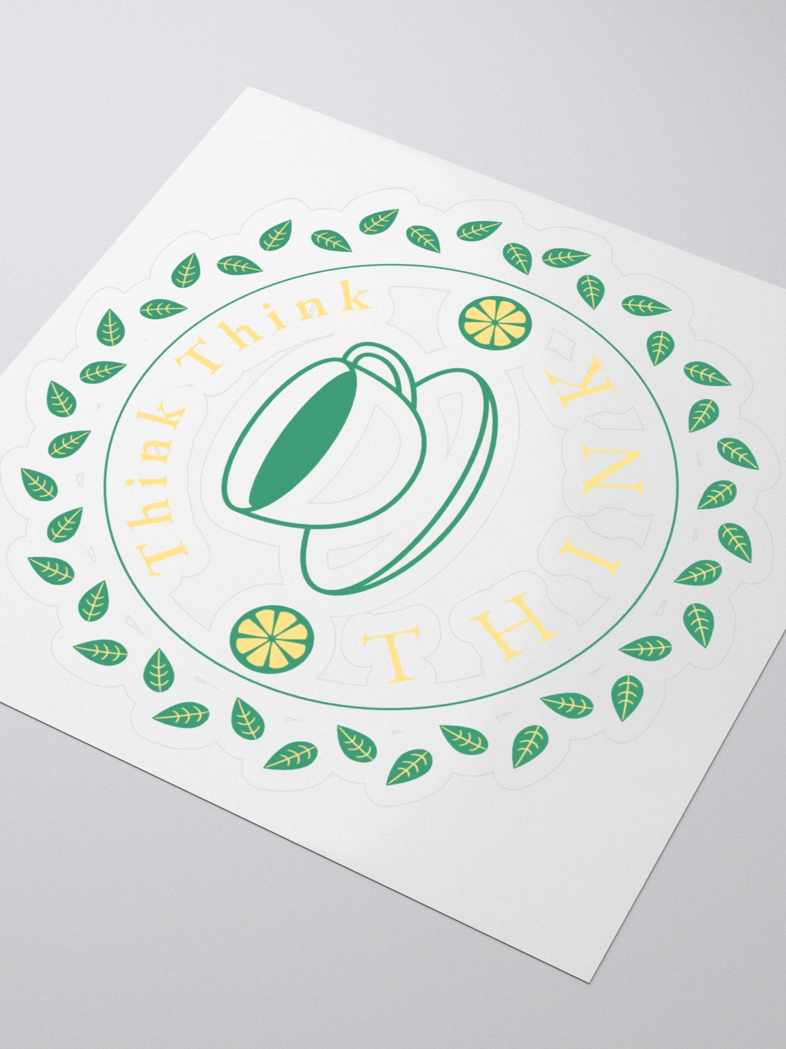Slogan #7 Think Think Think Sticker product image (3)