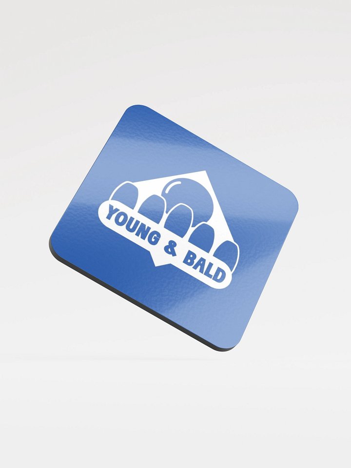 Young & Bald Drinks Coaster product image (1)