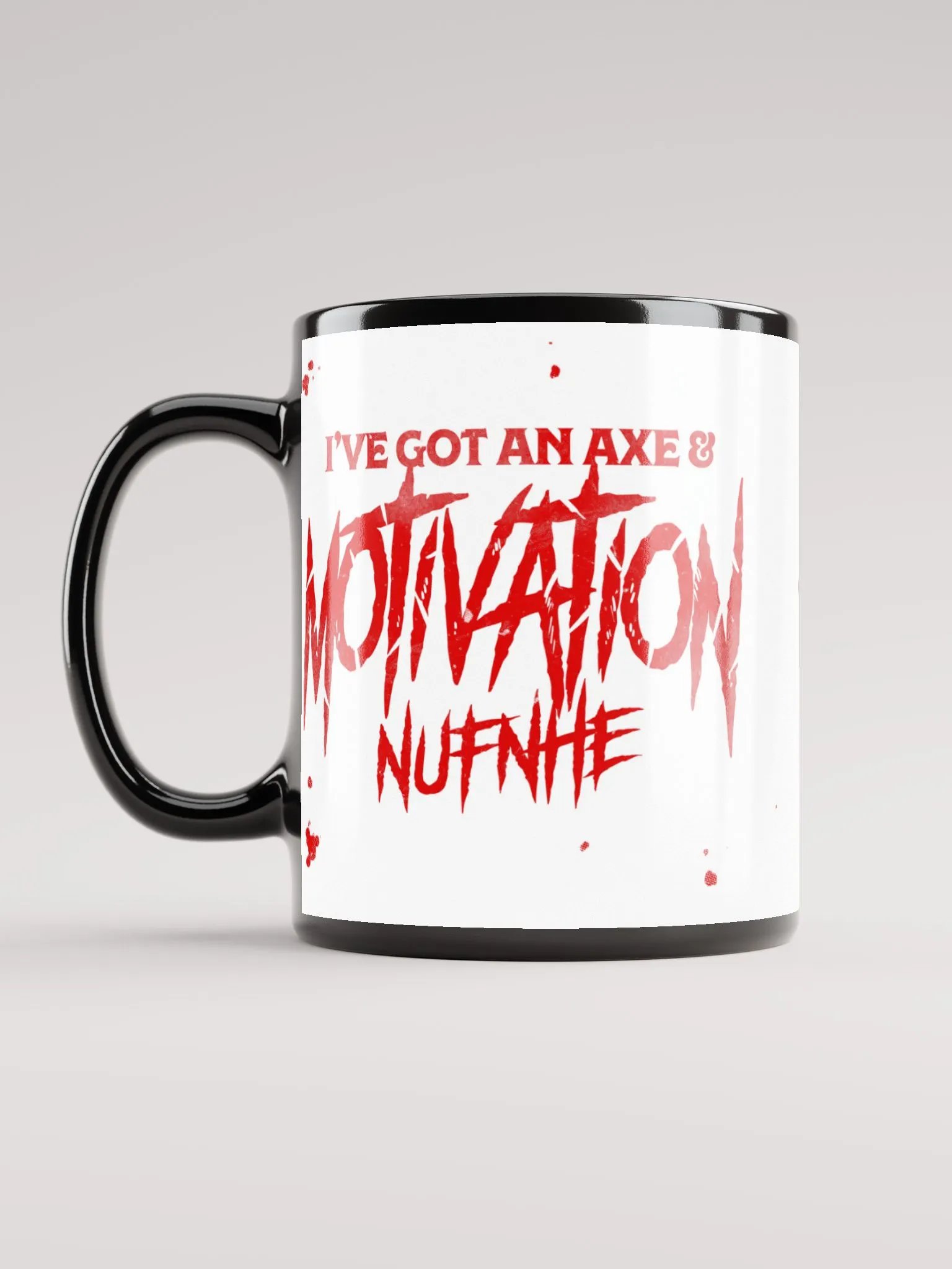 Axe Babe mug black outlines product image (1)
