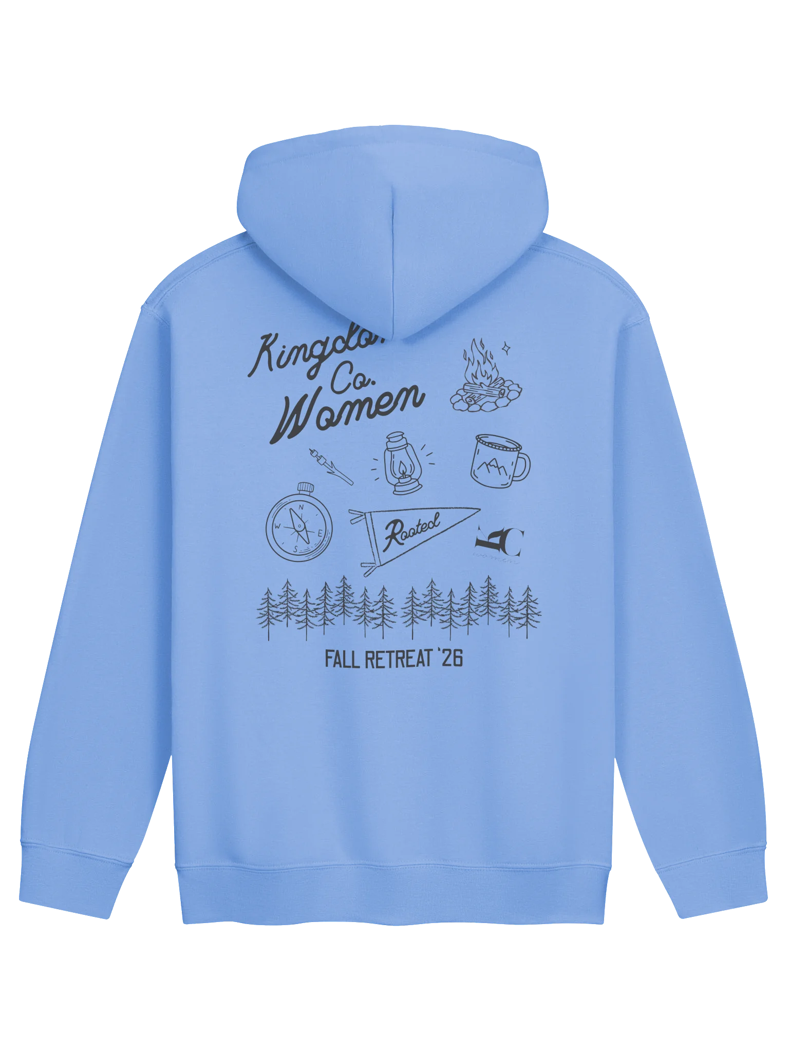 Rooted : Camp Hoodie (Gildan) Light product image (7)