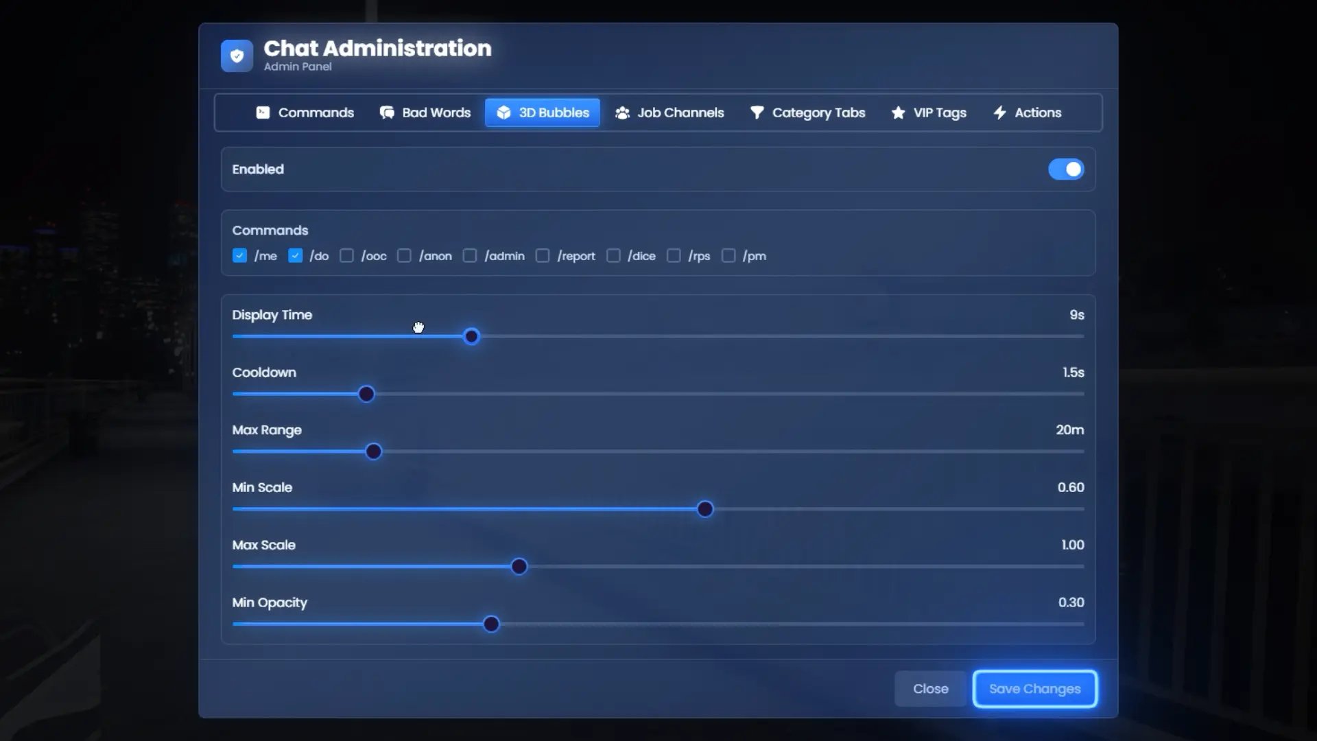 Interface 2.0 for FiveM | Advanced HUD, Chat & UI Customization System [ ESX ] product image (11)