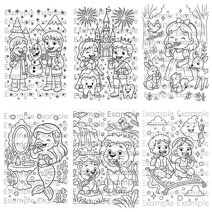 Once Upon a Smile Coloring Pages product image (1)