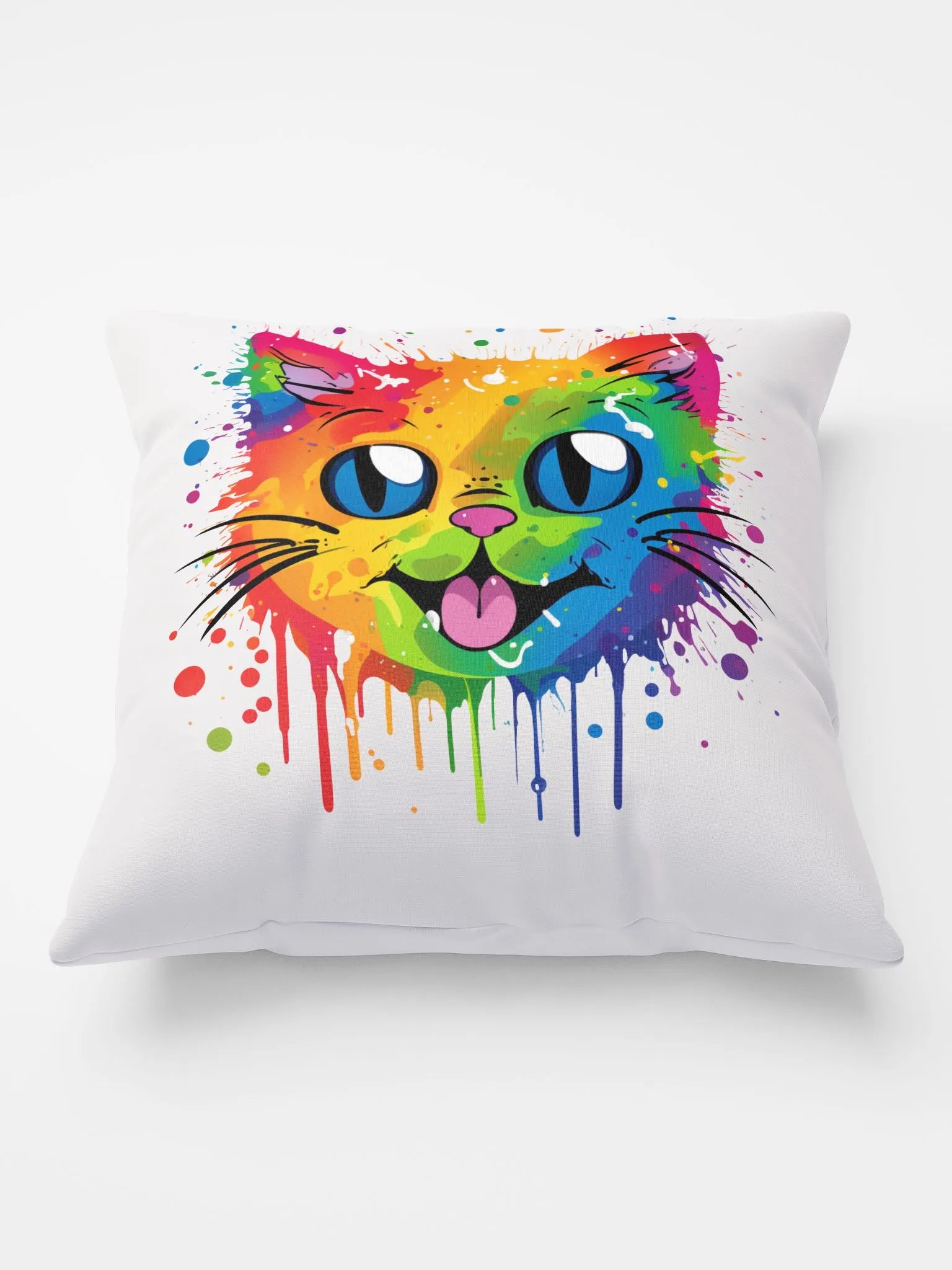 Splat Cat Rainbow Pillow product image (2)