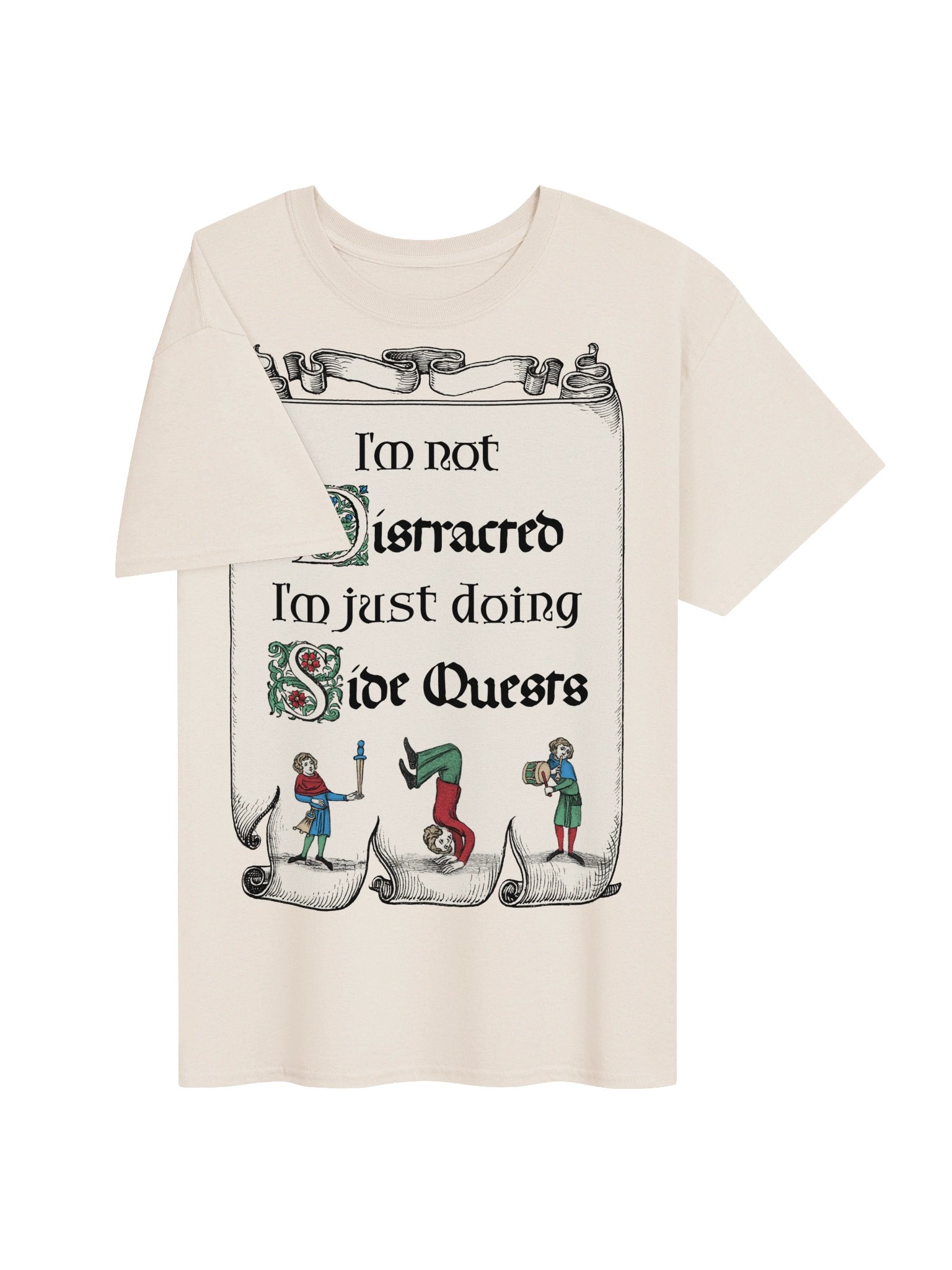 I'm Not Distracted, I'm Just Doing Side Quests - Medieval T-Shirt product image (73)