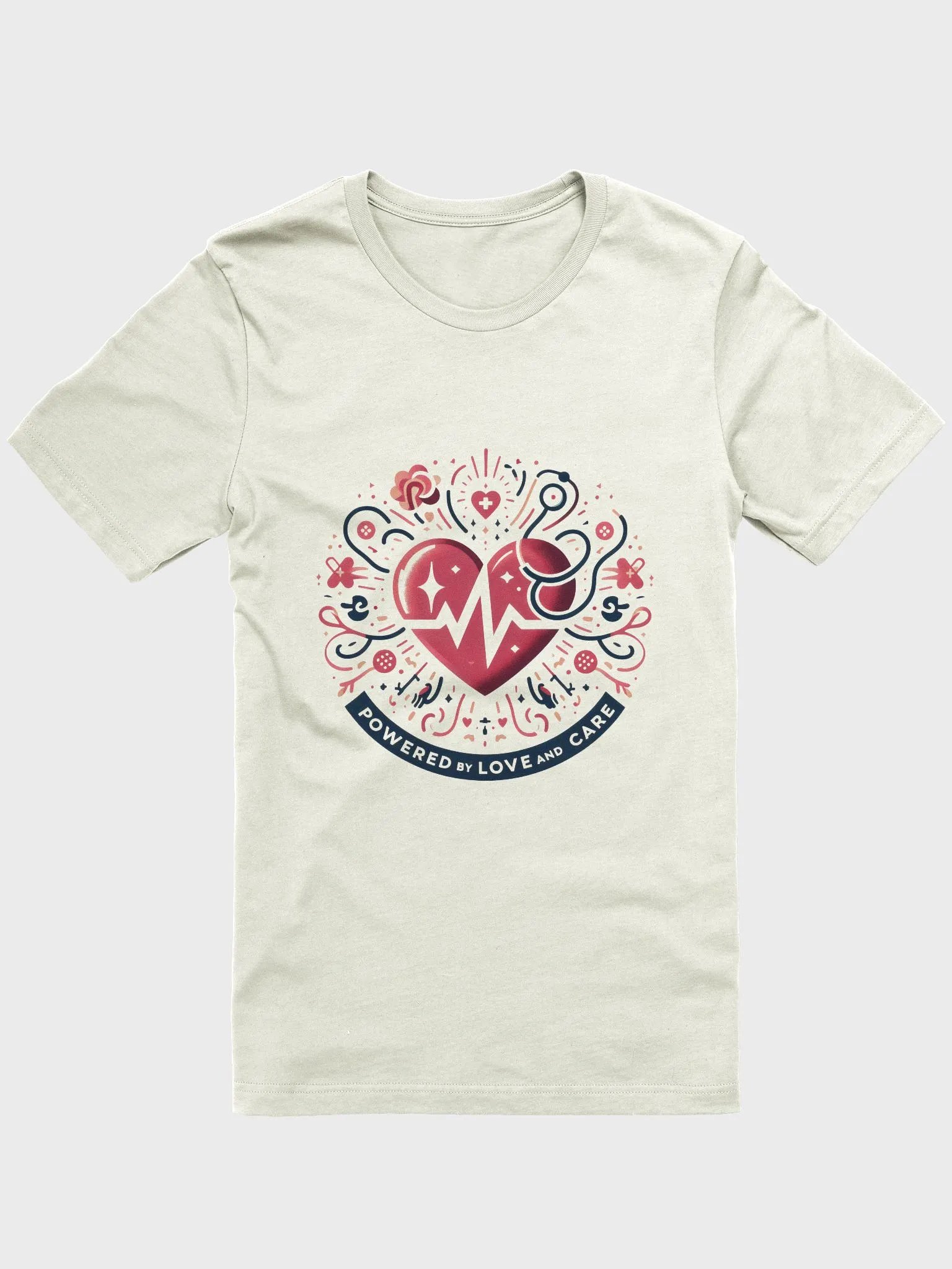 Love-Powered Geometric Heart T-Shirt product image (3)