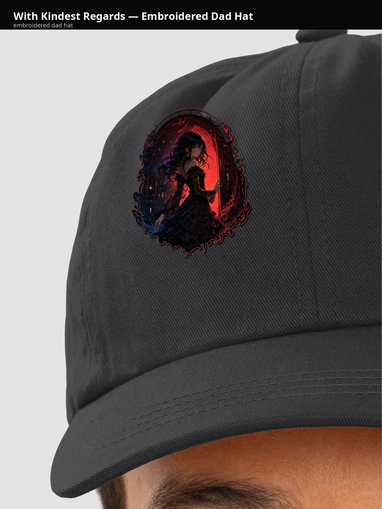 With Kindest Regards — Embroidered Dad Hat - J5tu9Q