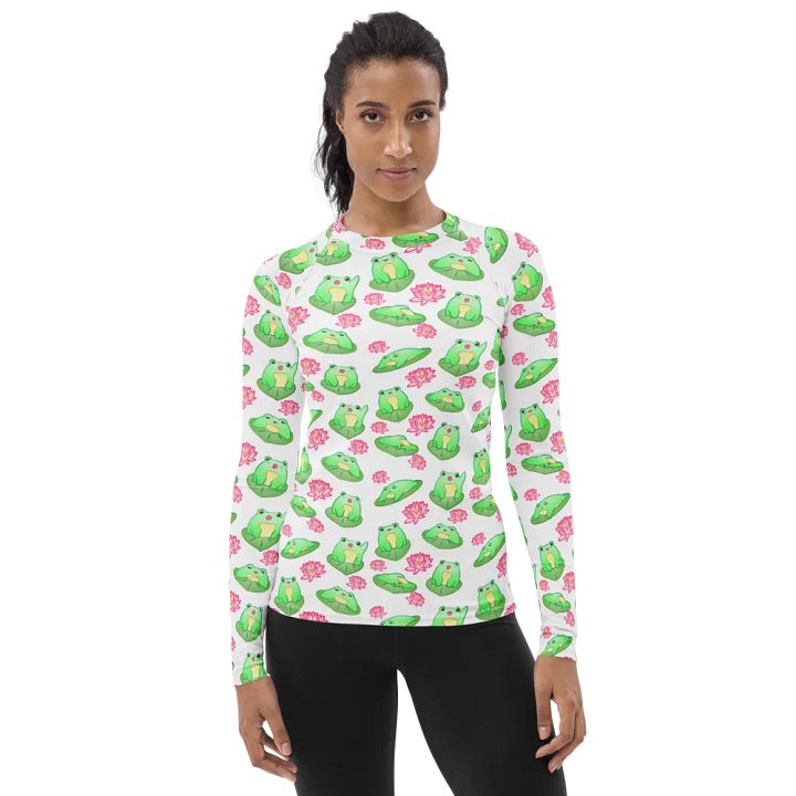 Kawaii Froggie Womens Rashie product image (1)