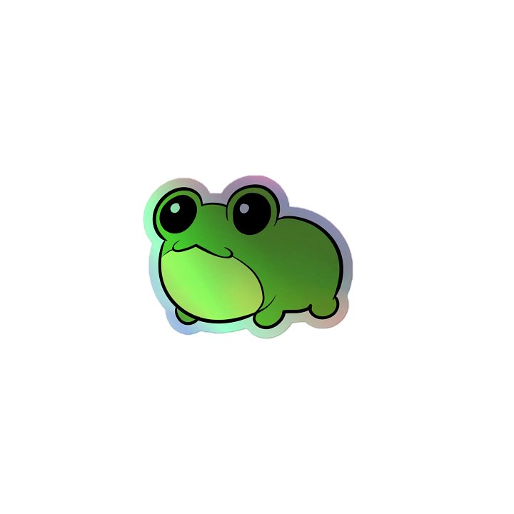 Holographic Fwog Sticker product image (1)